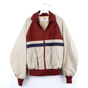 Vintage Field Stream Chamois Cloth Bomber Jacket